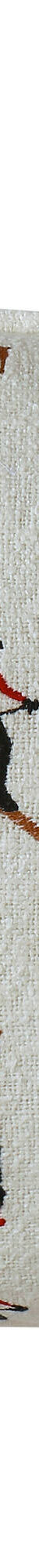 Coussin coton bouclette, broderies skieurs (écru / rouge / vert) Coussin coton bouclette, broderies skieurs (écru / rouge / vert)